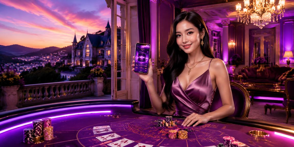 Không gian neon Đà Lạt về đêm gợi lên cảm giác chơi baccarat trực tuyến đầy kịch tính